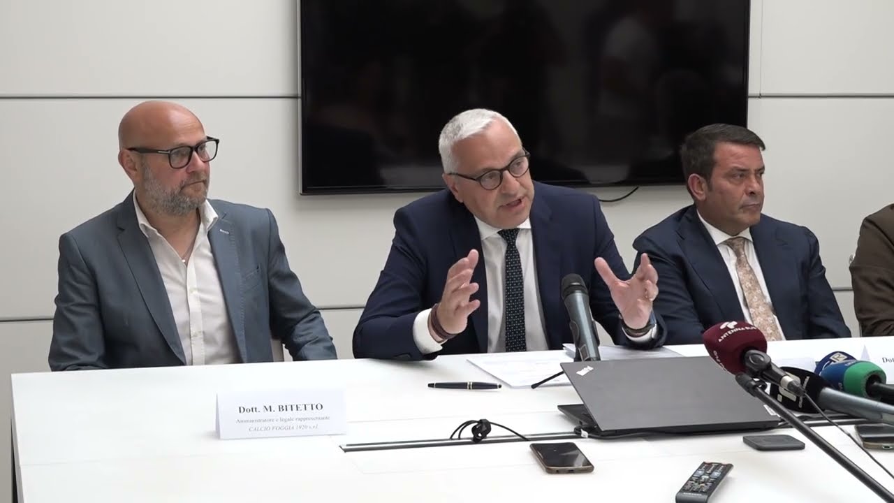 Calcio, Il Foggia Si Iscriverà In C. Canonico: “gesto D’amore Personale Verso Squadra E Città” – Video