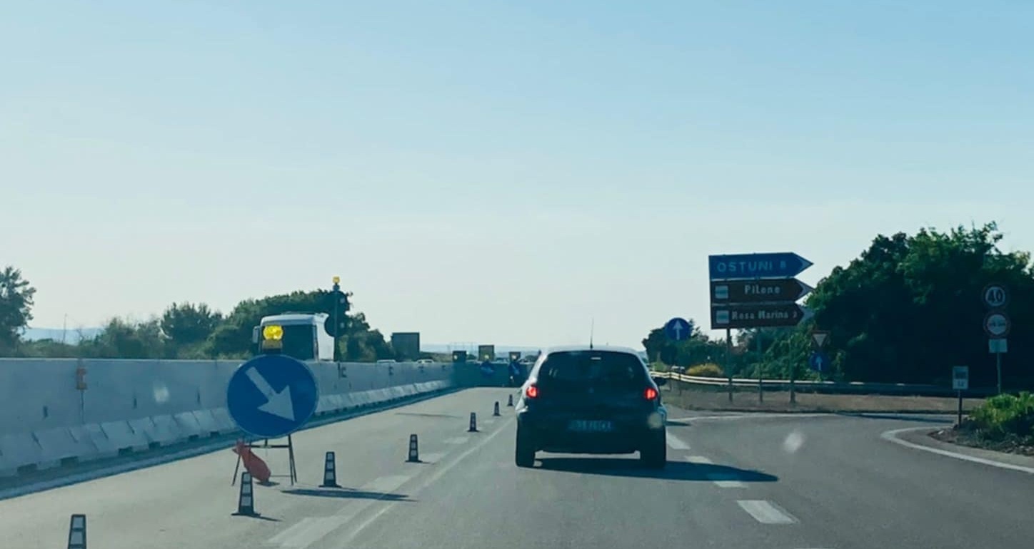 Statale 16 Cantieri Restringimento Carreggiata