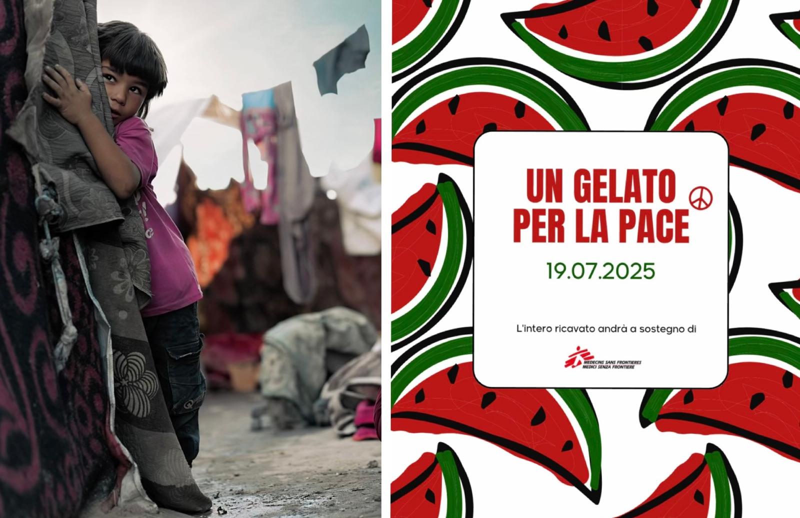 gelato per la pace Gaza