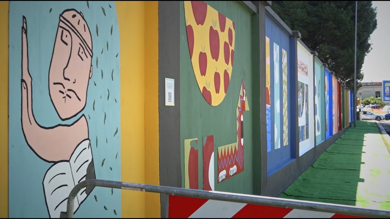 A Bari Svelato Murà, Il Murale Condiviso Sulla Legalità: Lungo 300 Metri Attorno Al Parco Giustizia – Video