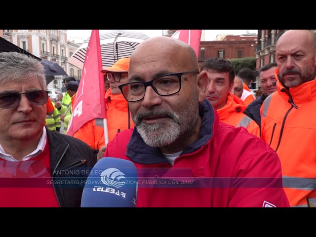 “più Sicurezza E Aumenti Salariali”, A Bari Scioperano I Lavoratori Del Comparto Igiene Ambientale – Video