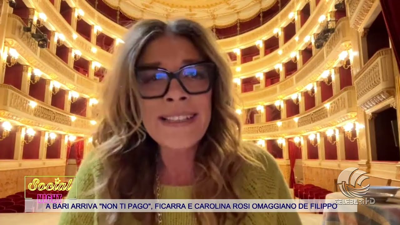 “luca Amava Bari Vecchia E Il Cibo Pugliese”: Carolina Rosi Ricorda De Filippo E Lo Porta A Teatro Con Ficarra – Video