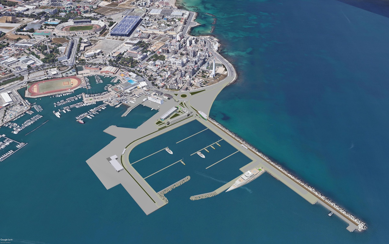 Porto Di Bari Rendering Molo San Cataldo