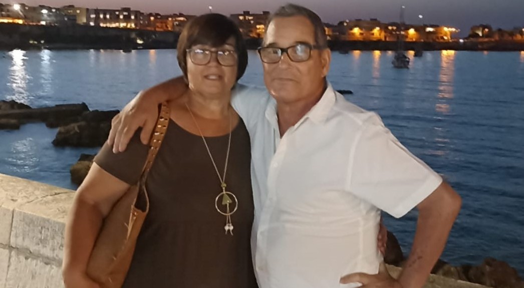 Francesco Pantaleo Con La Moglie Anna