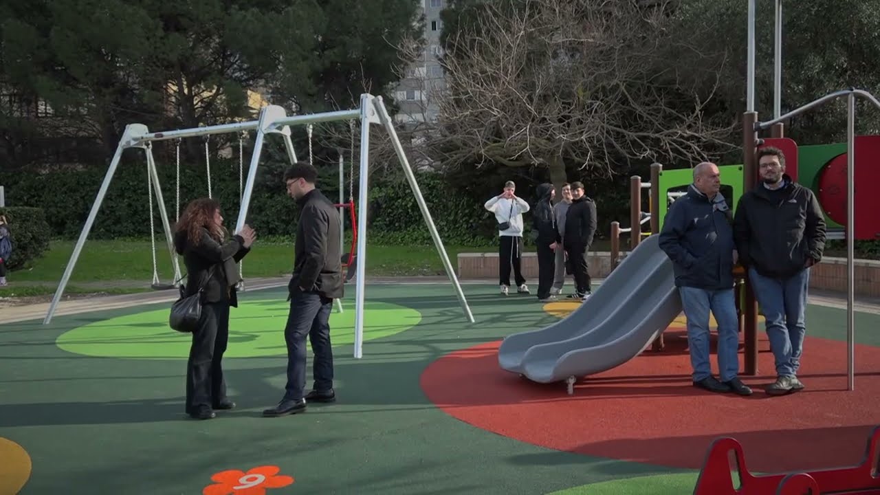 Bari, Dalle Altalene Agli Scivoli: Ecco La Nuova Area Giochi Nel Giardino Don Vito Marotta A Loseto – Video