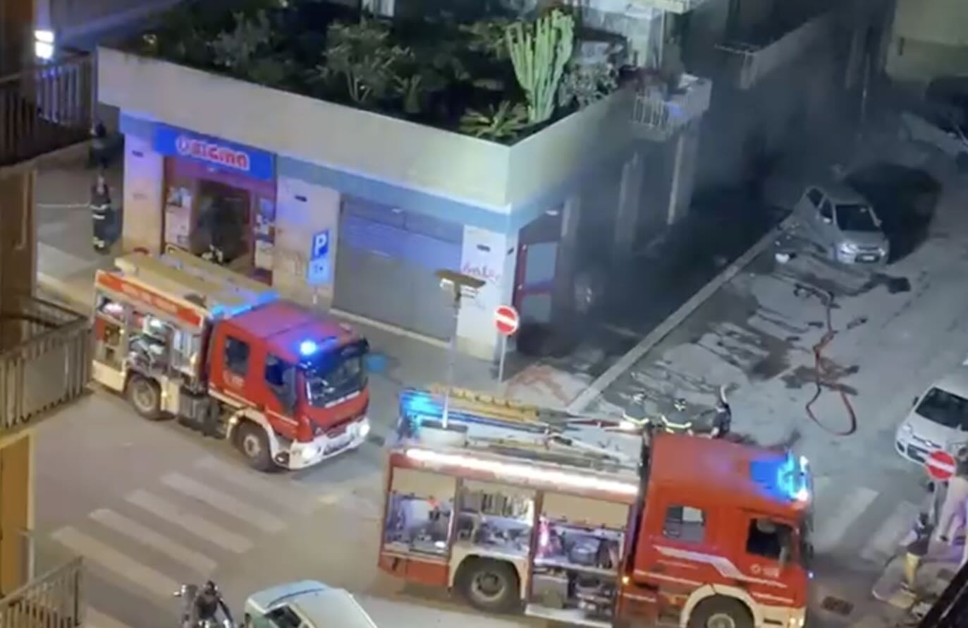 Incendio Supermercato