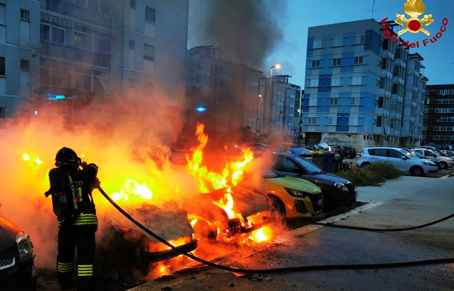 Auto Incendio Japigia