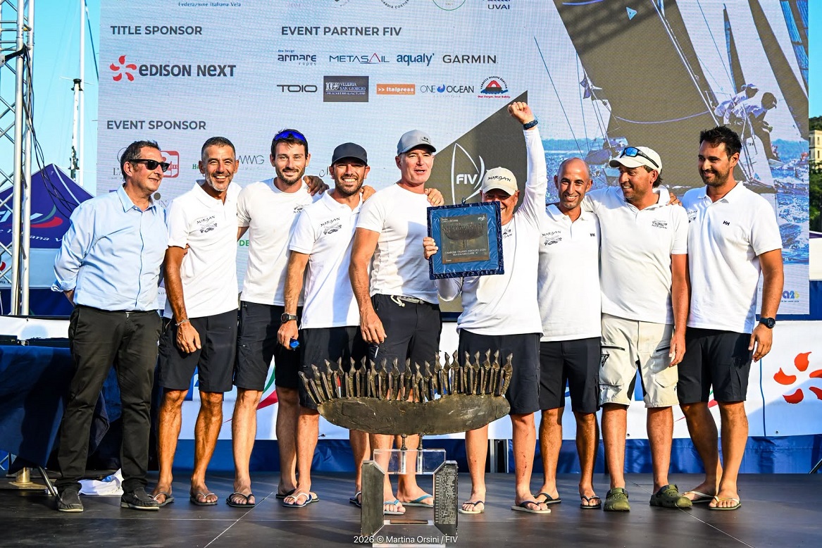 Vela D'altura Assoluti Gaeta, Equipaggio Morgan V Alla Premiazione Credit Martina Orsini Fiv