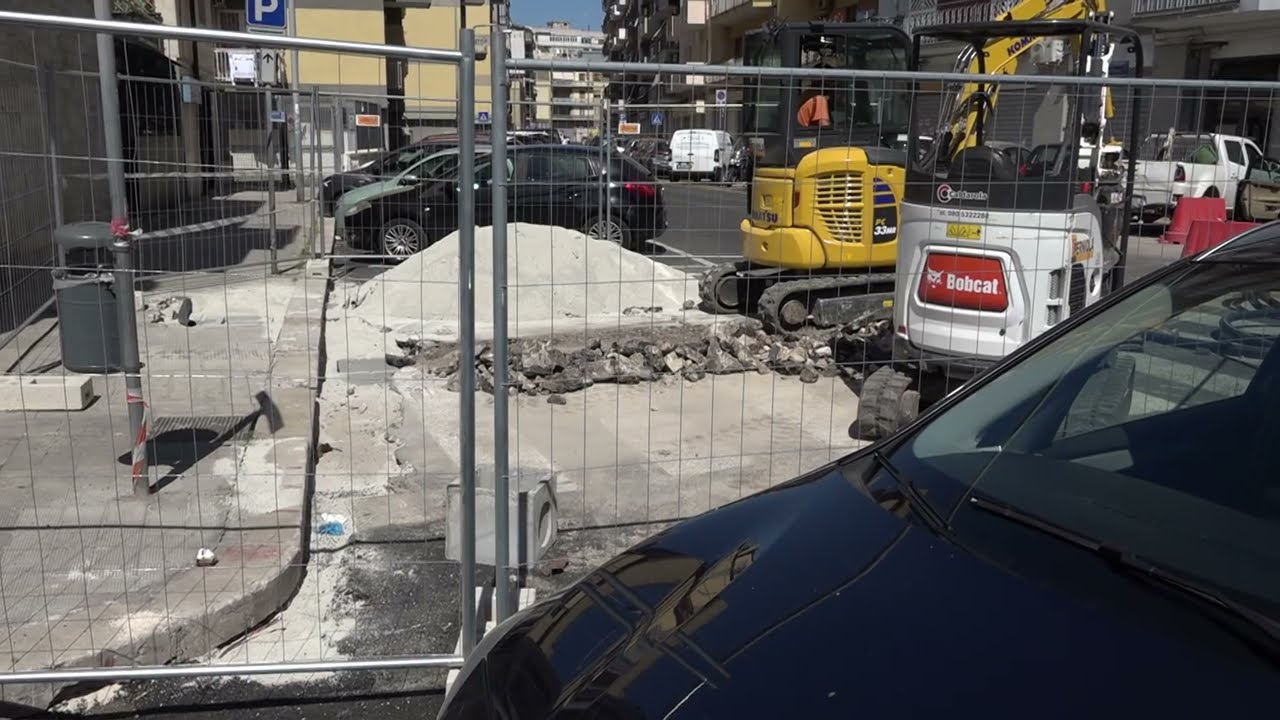 Lavori Brt A Bari: Asfalto Appena Rifatto, Ma C’è Già Un Nuovo Cantiere. “tracce Coperte Per Errore” – Video