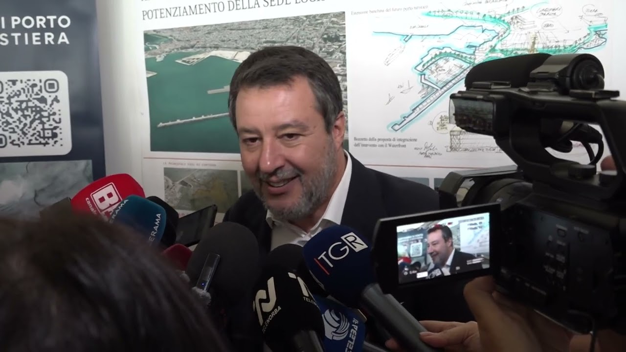 Salvini A Bari, Al Via Il Cantiere Del Molo San Cataldo: “in Puglia Maxi Investimenti Sui Trasporti” – Video